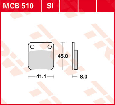TRW Lucas MCB510 Pastilla de freno