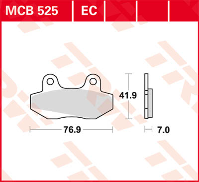 TRW Lucas Brake pad MCB525