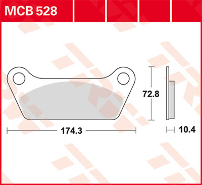 TRW Lucas Brake pad MCB528