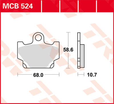 TRW Lucas MCB524 Pastilla de freno