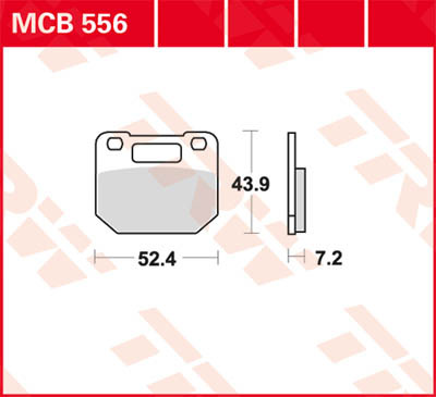 TRW Lucas MCB556 Pastilha de freio