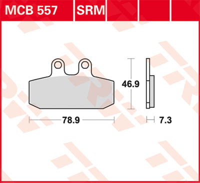 TRW Lucas Brake pad MCB557