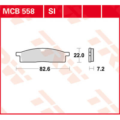 TRW Lucas Brake pad MCB558