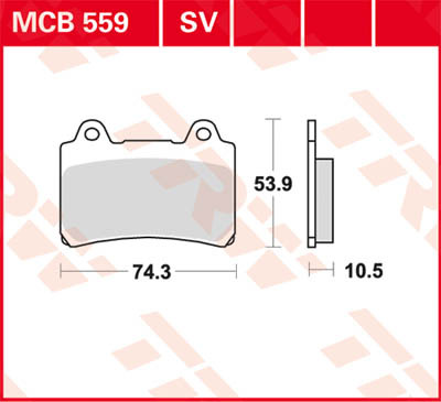 TRW Lucas MCB559 brake pad