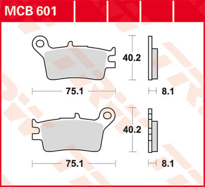 TRW Lucas Brake lining MCB601