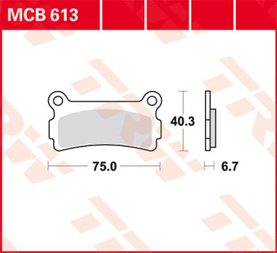TRW Lucas Brake lining MCB613