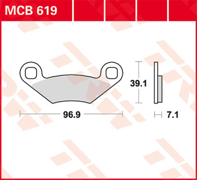 TRW Lucas Brake pad MCB619