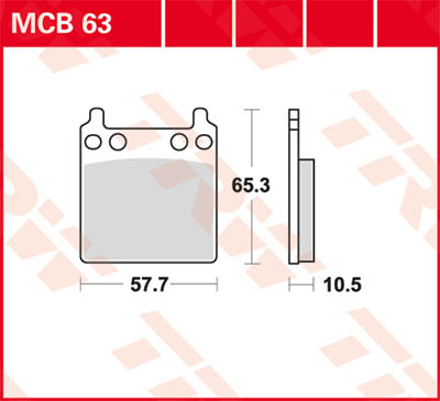 TRW Lucas Brake pad MCB63