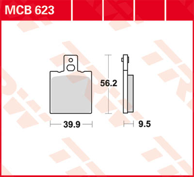 TRW Lucas Brake lining MCB623