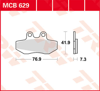 TRW Lucas Brake pad MCB629