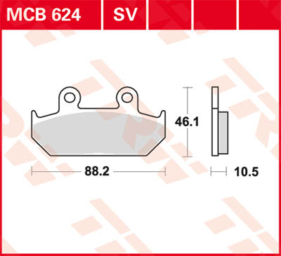 TRW Lucas Brake lining MCB624