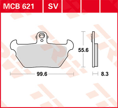 TRW Lucas Brake lining MCB621