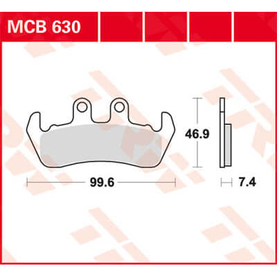 TRW Lucas Brake lining MCB630