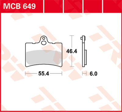 TRW Lucas Brake pad MCB649