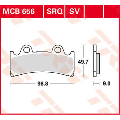 TRW Lucas Brake pad MCB656
