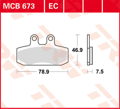 TRW Lucas Brake pad MCB673