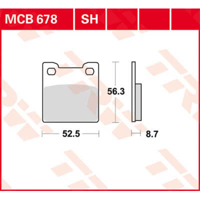 TRW Lucas Brake pad MCB678