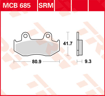 TRW Lucas Brake pad MCB685