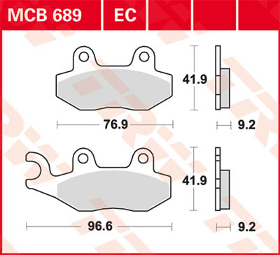 TRW Lucas Brake lining MCB689
