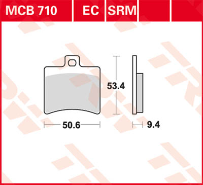 TRW Lucas Brake pad MCB710