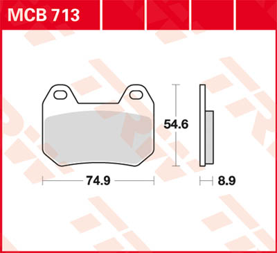 TRW Lucas Brake pad MCB713
