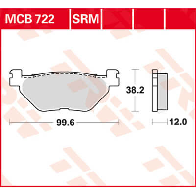 TRW Lucas Brake lining MCB722