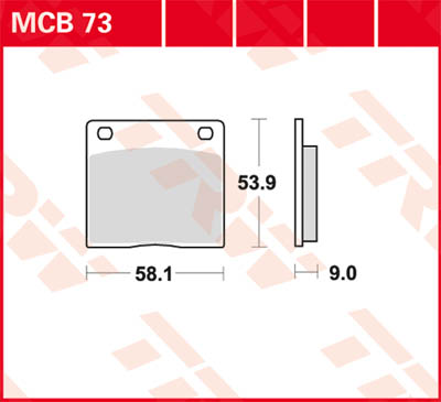 TRW Lucas Brake lining MCB73