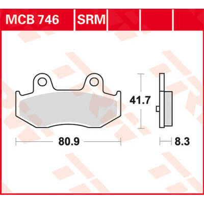TRW Lucas Brake pad MCB746