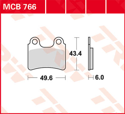 TRW Lucas Brake pad MCB766