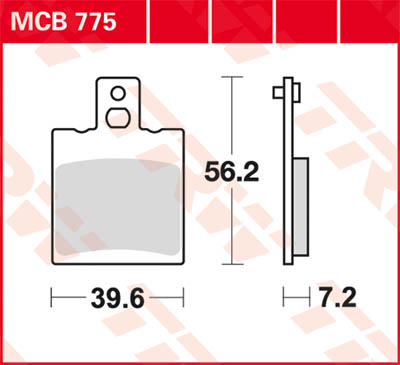 TRW Lucas Brake pad MCB775