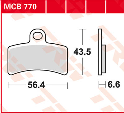 TRW Lucas Brake pad MCB770