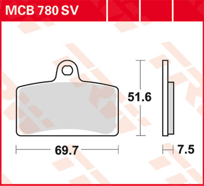 TRW Lucas Brake pad MCB780