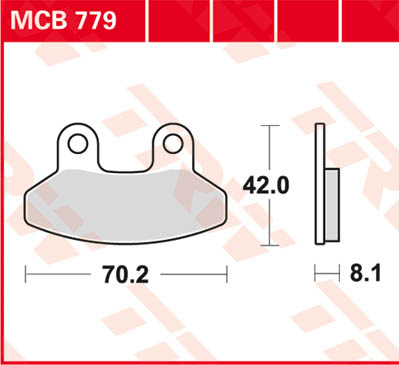 TRW Lucas Brake pad MCB779