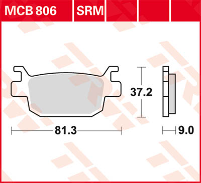 TRW Lucas Brake pad MCB806