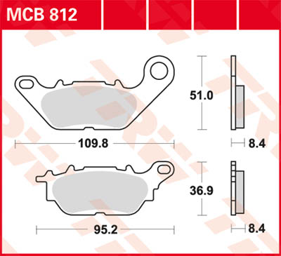 TRW Lucas Frein doublure MCB812