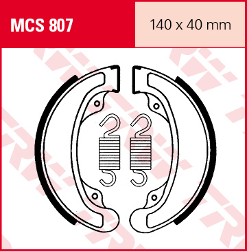 TRW Lucas MCS807 Brzdové čelisti