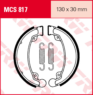 TRW Lucas MCS817 Brzdové čelisti