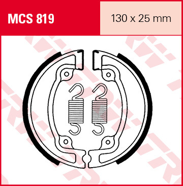 TRW Lucas MCS819 Bremsbacken