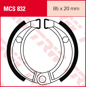 TRW Lucas MCS832 Patins de frein