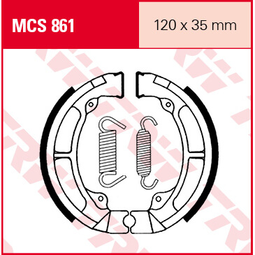 TRW Lucas MCS861 Patins de frein