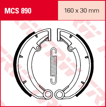 TRW Lucas MCS890 Patins de frein