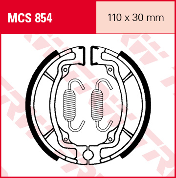 Trw Lucas Unisex Brake Shoes Mcs854