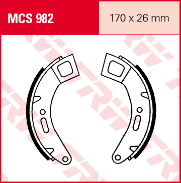 TRW Lucas MCS982 Patins de frein