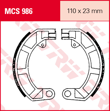 TRW Lucas MCS986 Patins de frein