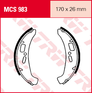 TRW Lucas MCS983 Patins de frein