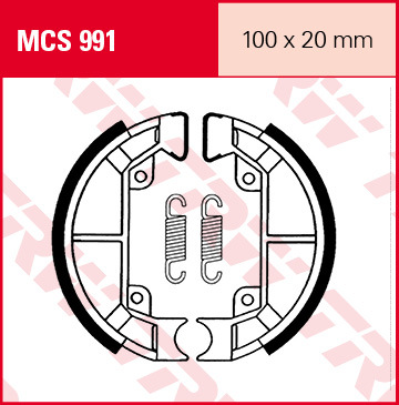 TRW Lucas MCS991 Bremsbacken