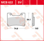 TRW Lucas MCB622SV gesinterde remblokken