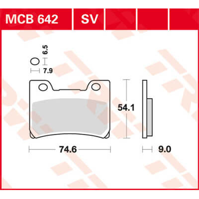 TRW Lucas Sintered lining MCB642SV