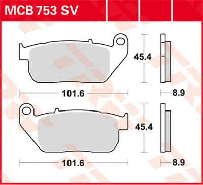 TRW Lucas Sintered lining MCB753SV