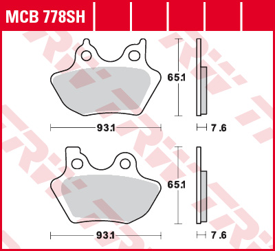 TRW Lucas Sintered lining MCB778SH